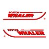 2 Stickers BOSTON WHALER ref 2 bateau pêche nautisme autocollant