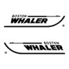 2 Stickers BOSTON WHALER ref 3 bateau pêche nautisme autocollant