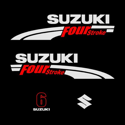 1 kit stickers SUZUKI 6cv serie 1 df
