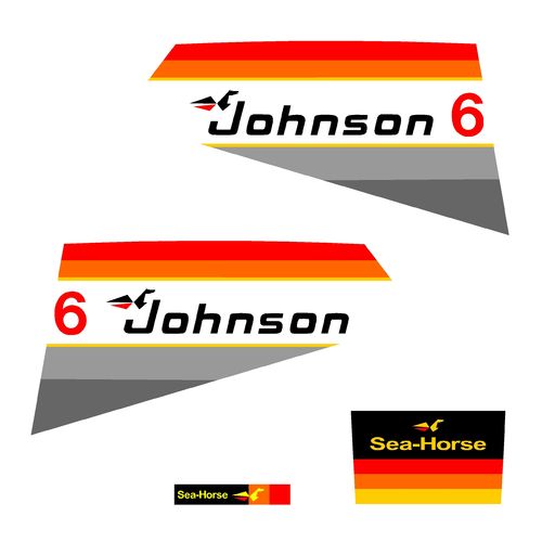 1 kit stickers JONHSON 6cv serie 1 ref.3