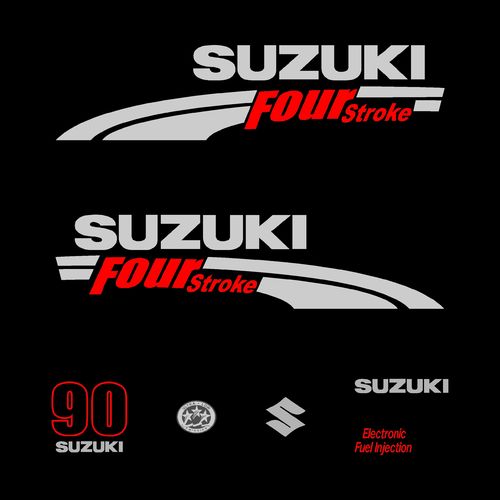 1 kit stickers SUZUKI 90cv DF serie 1