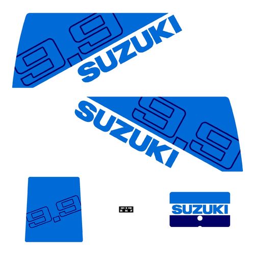 1 kit stickers SUZUKI 9.9cv serie 3