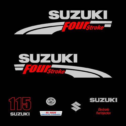 1 kit stickers SUZUKI 115cv DF serie 1