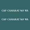 2 stickers CAP CAMARAT 565 WA JEANNEAU ref 16
