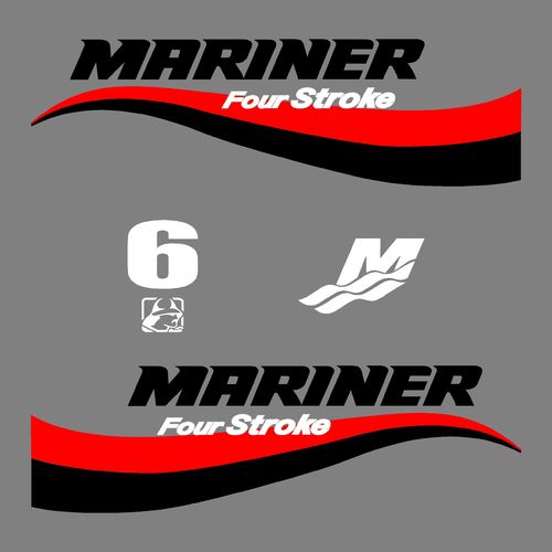 1 kit stickers MARINER 6cv serie 6