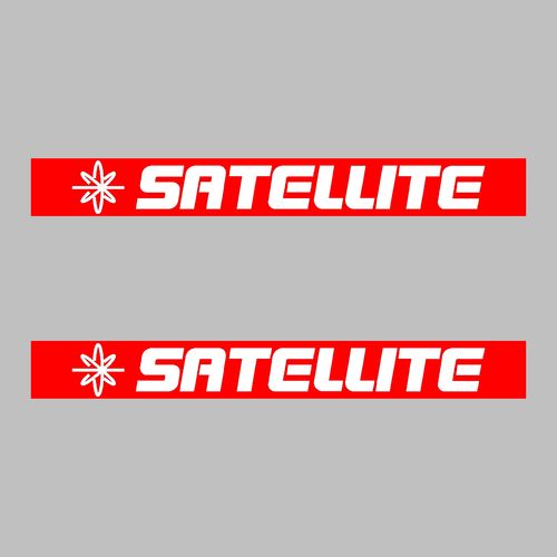 2 sticker SATELLITE ref 5
