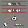 1 kit stickers MARINER 4cv serie 2