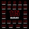 stickers SUZUKI chiffre de puissance serie 1 capot moteur