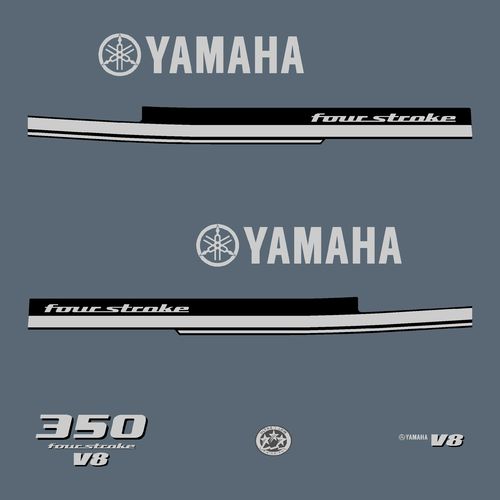 1 kit stickers YAMAHA F 350cv V8 serie 1
