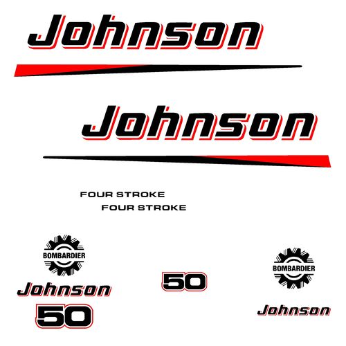 1 kit stickers JOHNSON 50 cv serie 2
