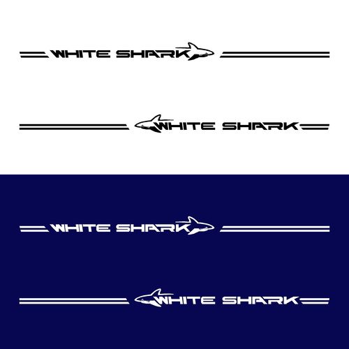 2 Stickers WHITE SHARK 175 KELT ref 6