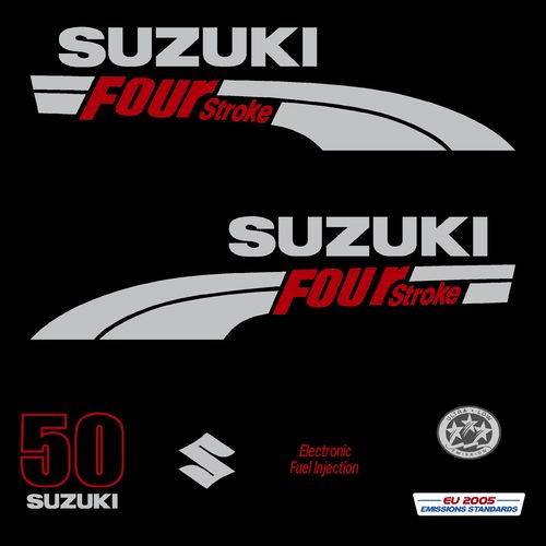 1 kit stickers SUZUKI 50cv DF serie 1