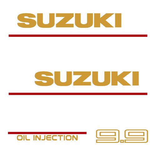 Kit stickers SUZUKI 9.9 cv oil injection serie 10