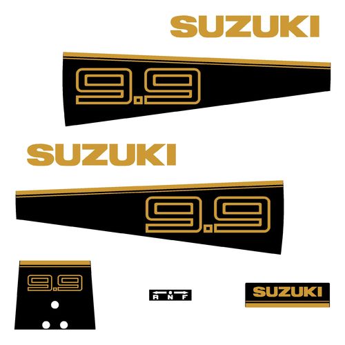 1 Kit stickers SUZUKI 9.9 cv serie 8