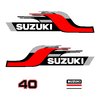 1 kit stickers SUZUKI 40 cv serie 9
