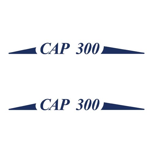 2 stickers JEANNEAU RIGIFLEX CAP 300 ref 35