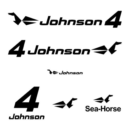 kit stickers JOHNSON 4 cv serie 0
