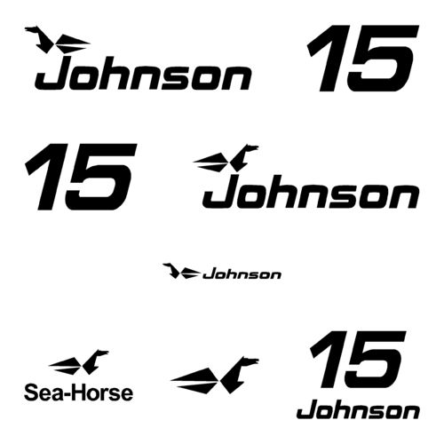 kit stickers JOHNSON 15 cv serie 0