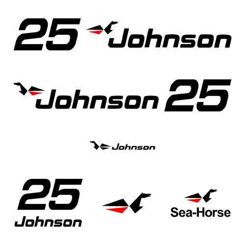 kit stickers JOHNSON 25 cv serie 0