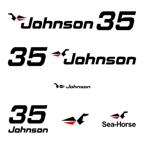 kit stickers JOHNSON 35 cv serie 0
