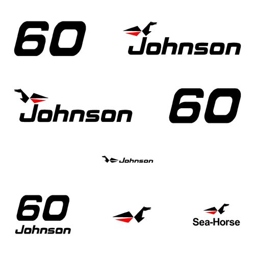 kit stickers JOHNSON 60 cv serie 0