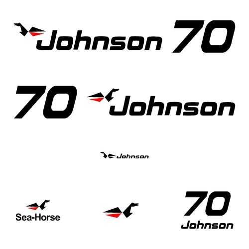 kit stickers JOHNSON 70 cv serie 0