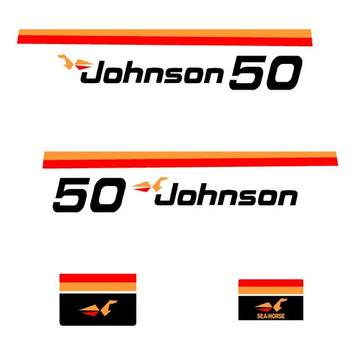 kit stickers JOHNSON 50 cv serie 1