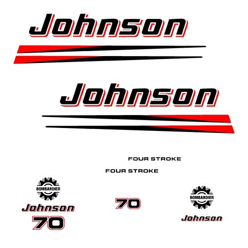 kit stickers JOHNSON 70 cv serie 2