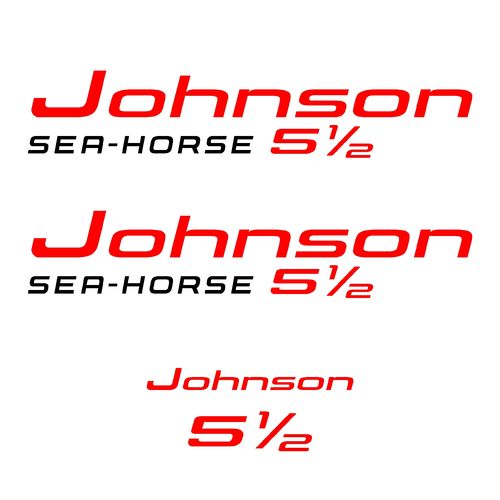 kit stickers JOHNSON 5 cv 1/2 serie 8