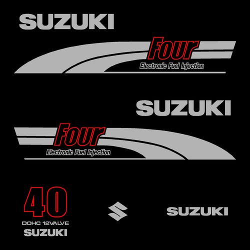 Kit stickers SUZUKI 40 cv serie 4