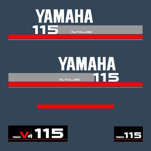 1 kit stickers YAMAHA 115 cv V4 serie 9
