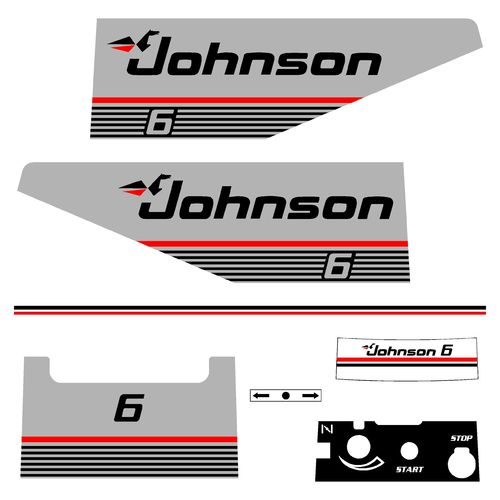 kit stickers JOHNSON 6cv serie 9
