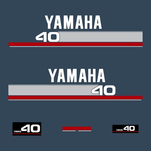 1 kit stickers YAMAHA 40 cv serie 9