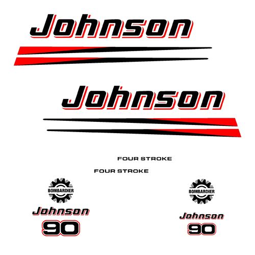 kit stickers JOHNSON 90 cv serie 2