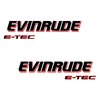 2 stickers EVINRUDE E-TEC serie 3
