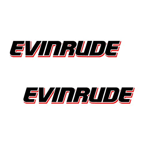 2 stickers EVINRUDE serie 3