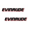 2 stickers EVINRUDE serie 3