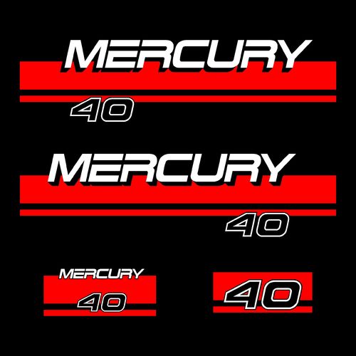 kit stickers MERCURY 40cv serie 5