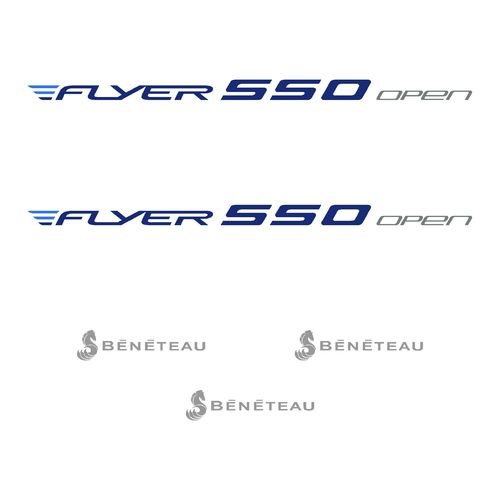 kit stickers BENETEAU FLYER 550 OPEN ref 65