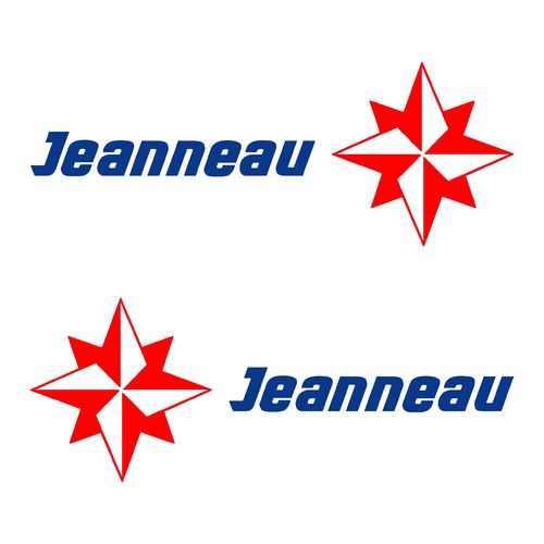 2 stickers JEANNEAU ref 57
