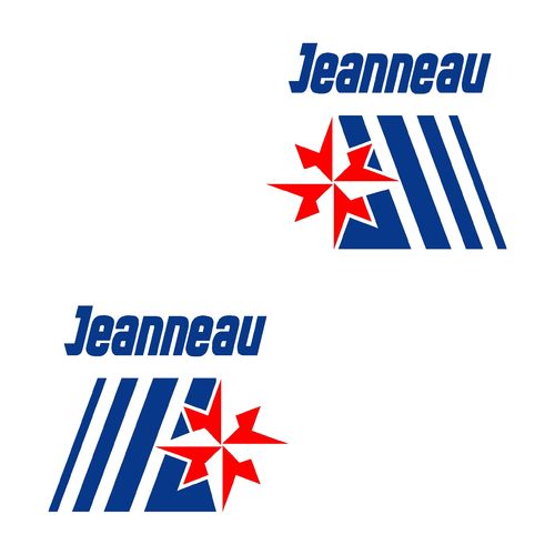 2 stickers JEANNEAU ref 59