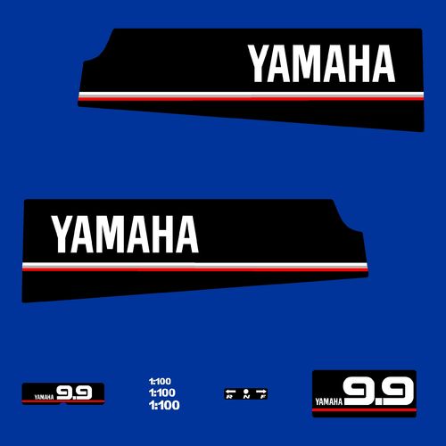 1 kit stickers YAMAHA 9.9 cv serie 5