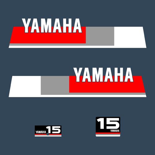 1 kit stickers YAMAHA 15 cv serie 5