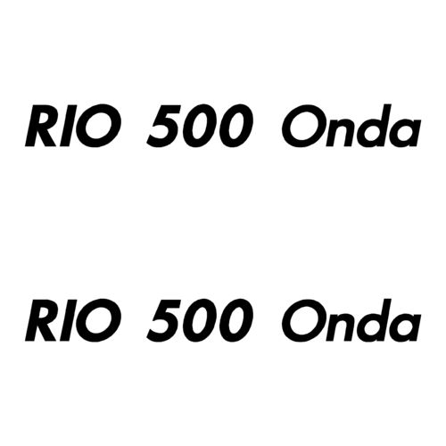 2 Stickers RIO 500 Onda ref 7