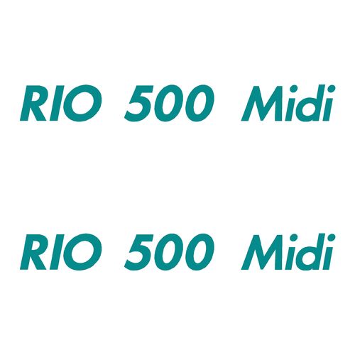 2 Stickers RIO 500 Midi ref 8