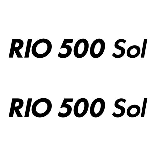 2 Stickers RIO 500 Sol ref 9