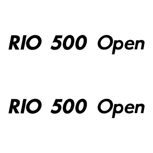 2 Stickers RIO 500 Open ref 10