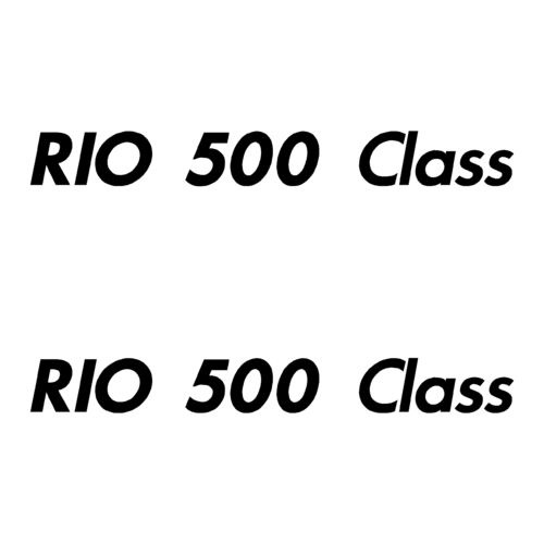 2 Stickers RIO 500 Class ref 11