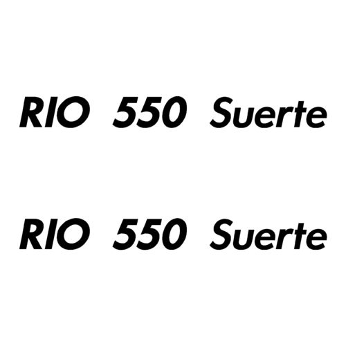 2 Stickers RIO 550 Suerte ref 15