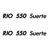 2 Stickers RIO 550 Suerte ref 15